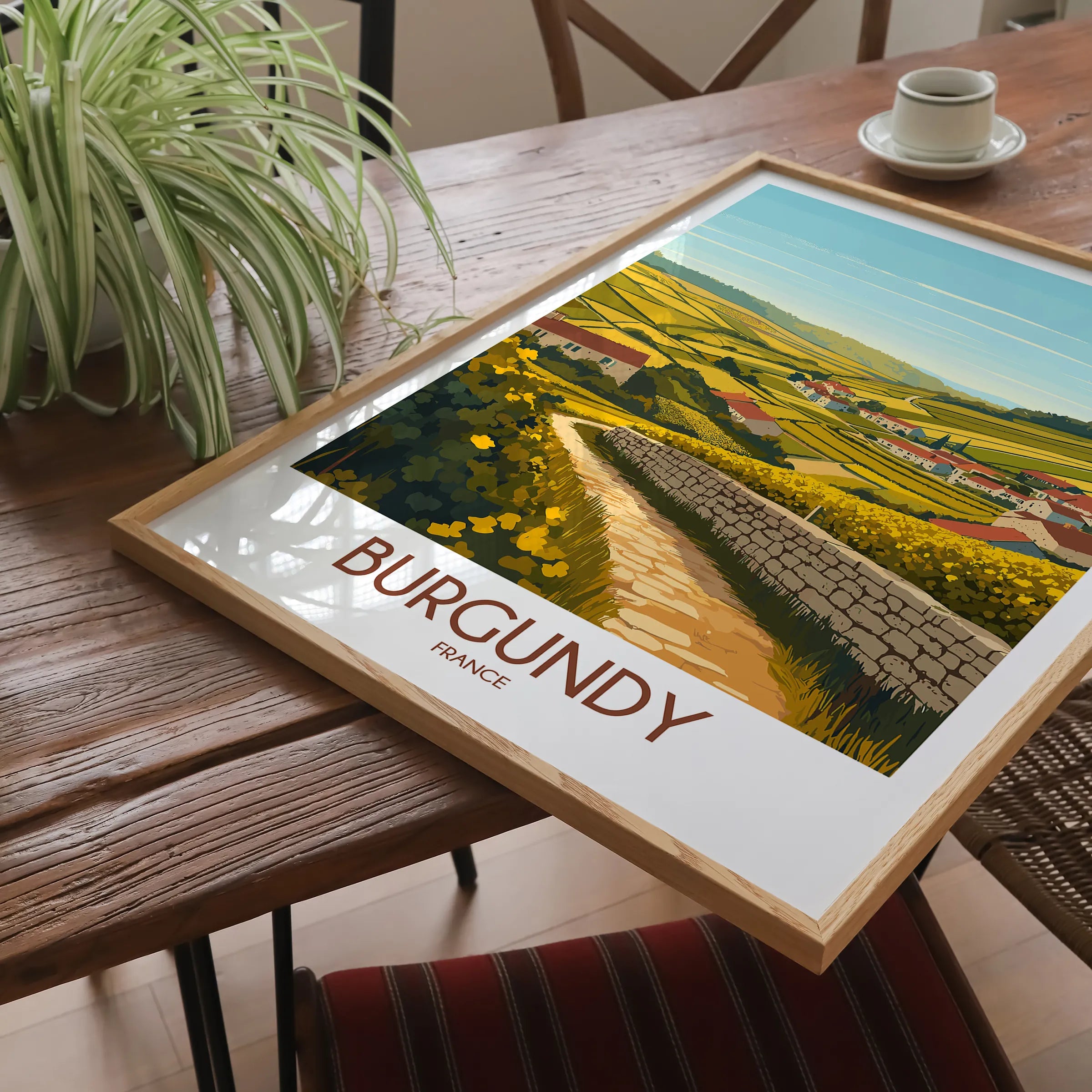 Burgundy Minimalist Wall Art