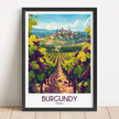 Burgundy Modern Travel Poster