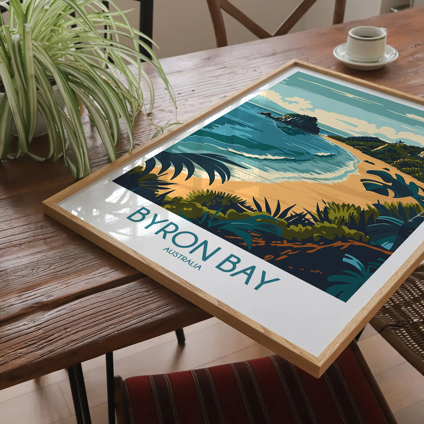 Byron Bay Modern Travel Poster