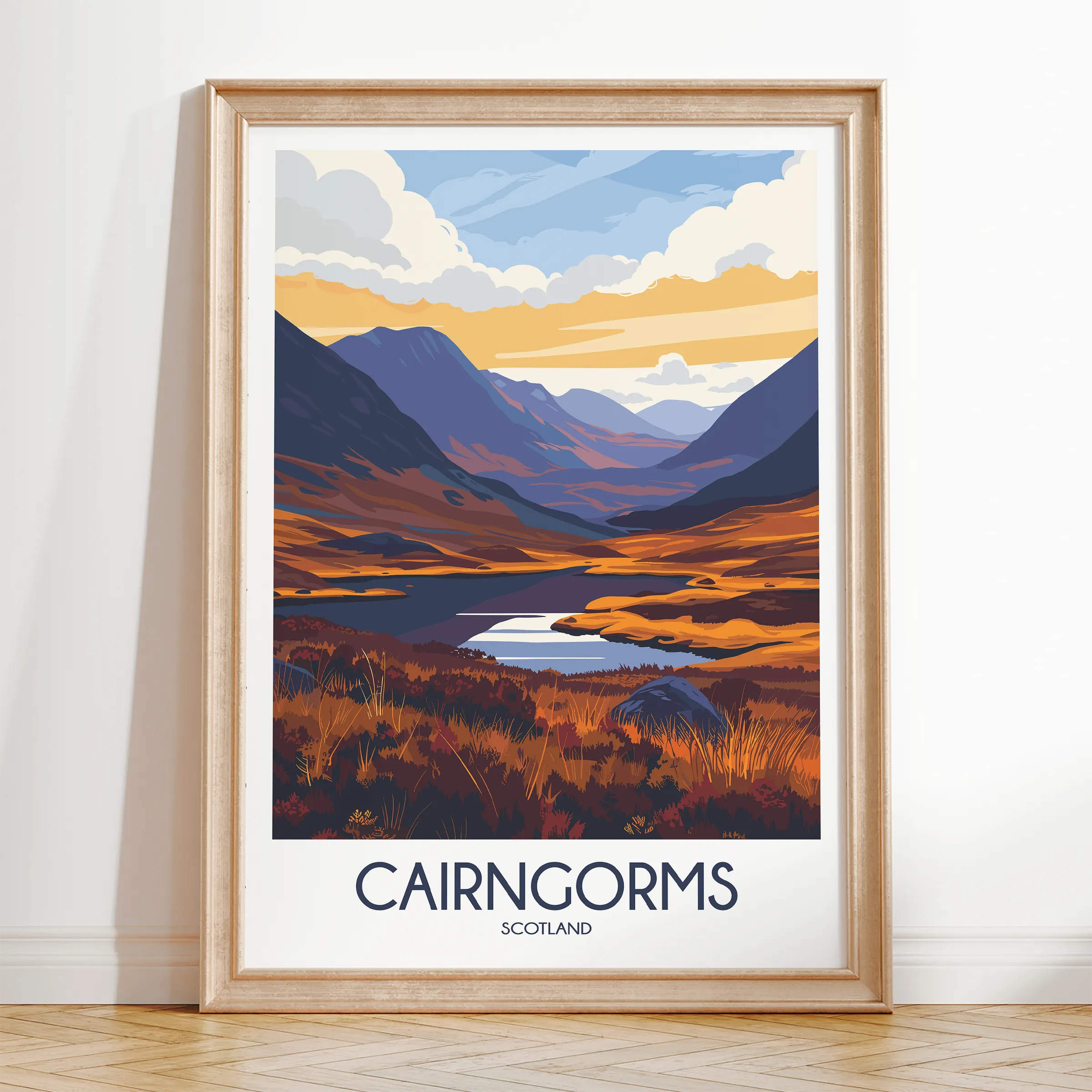 Cairngorms Minimalist Wall Art