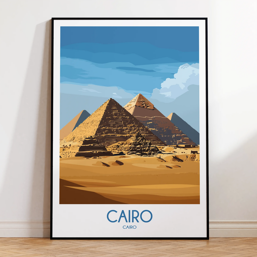 Cairo Retro Travel Illustration