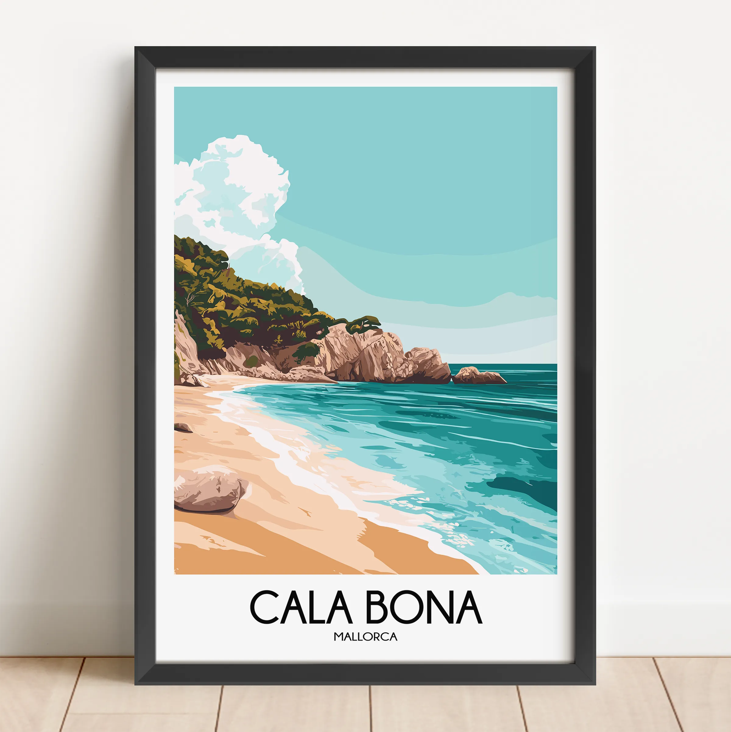 Cala Bona Souvenir Poster Print