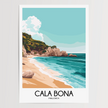 Cala Bona Vintage Style Print