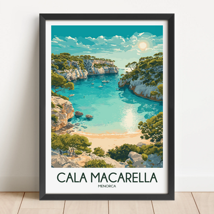Cala Macarella Souvenir Poster Print