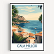Cala Millor Retro Travel Illustration