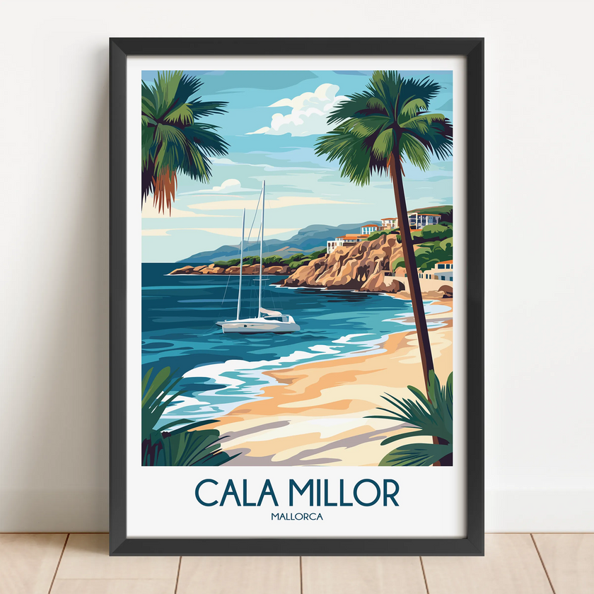 Cala Millor Souvenir Poster Print