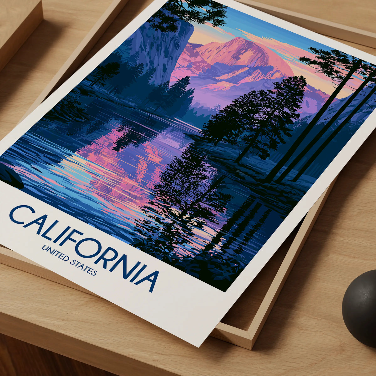 California Modern Travel Poster