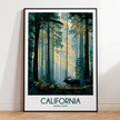 California Modern Travel Poster