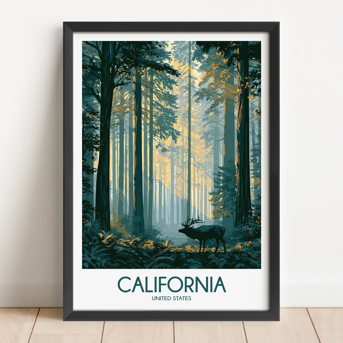 California Souvenir Poster Print
