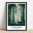 California Souvenir Poster Print