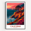 California Souvenir Poster Print