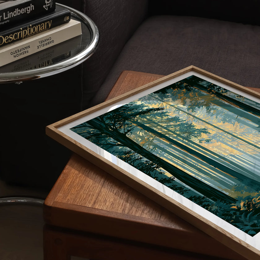 California Vintage Style Print