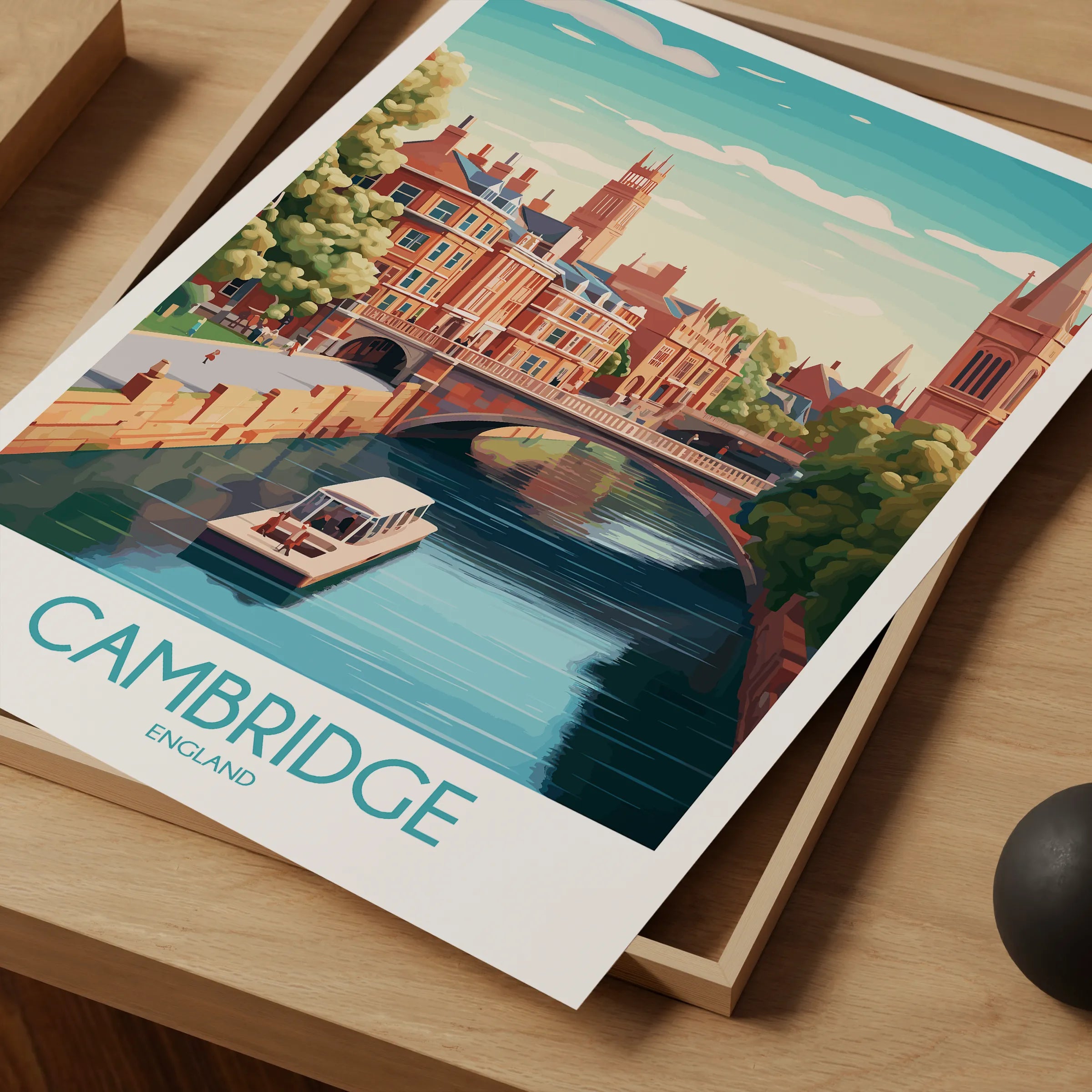 Cambridge Modern Travel Poster