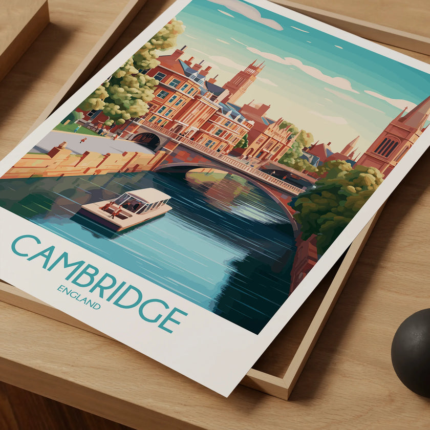 Cambridge Modern Travel Poster