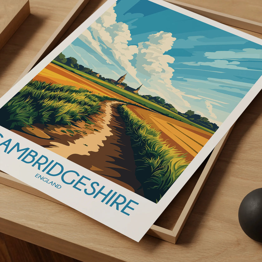 Cambridgeshire Destination Art Gift