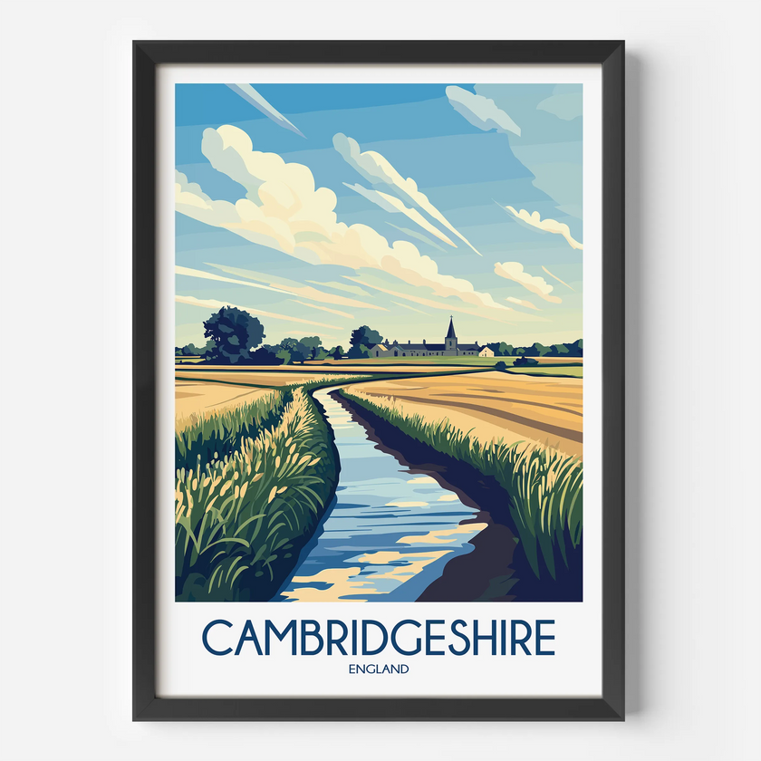 Cambridgeshire Destination Art Gift