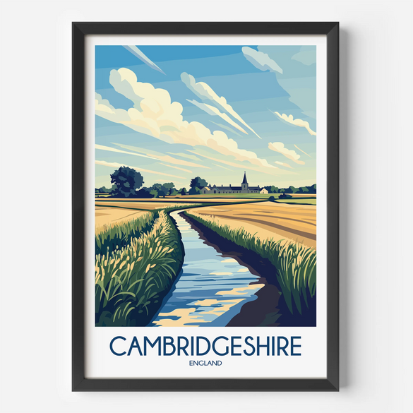 Cambridgeshire Destination Art Gift