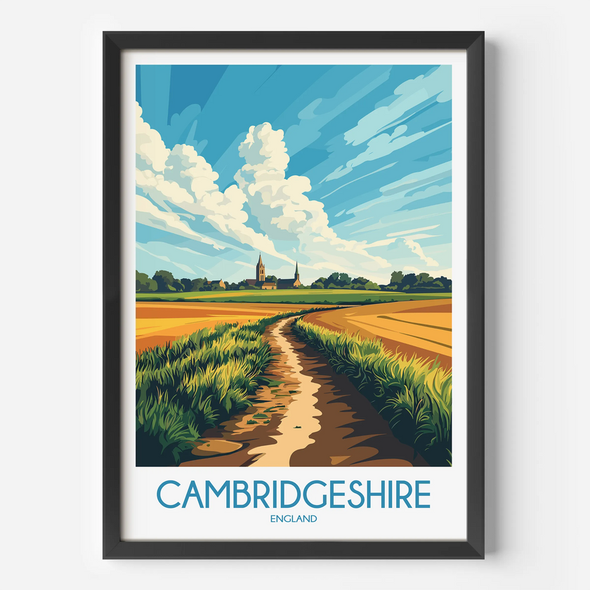 Cambridgeshire Minimalist Wall Art