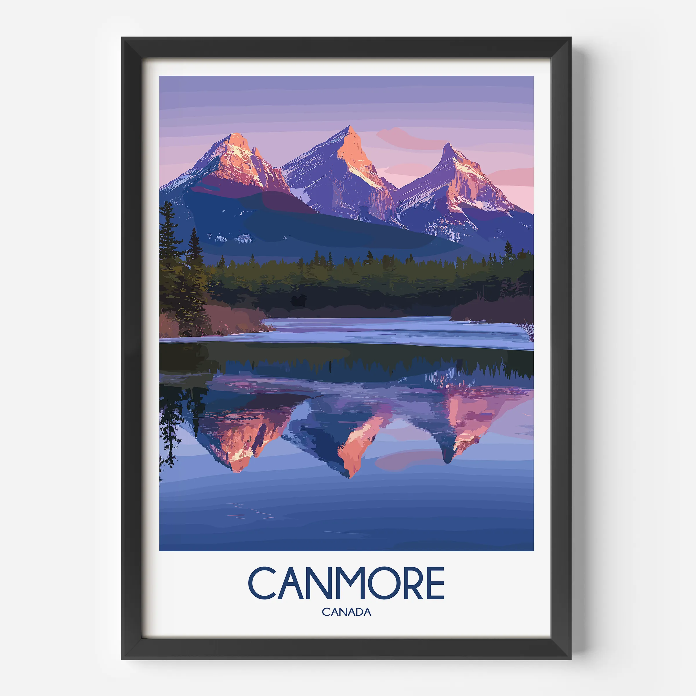 Canmore Modern Travel Poster
