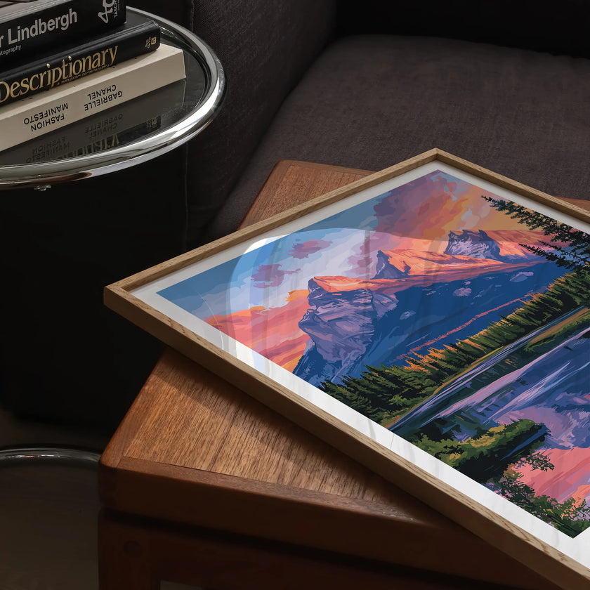 Canmore Retro Travel Illustration
