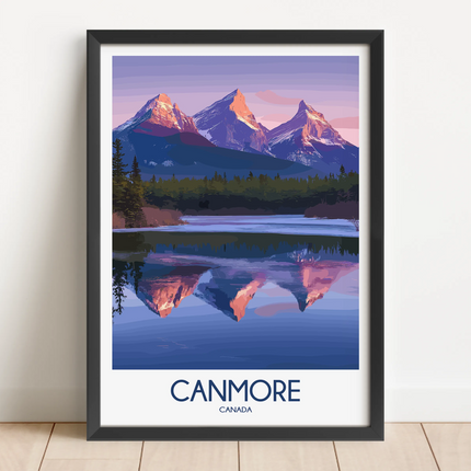 Canmore Retro Travel Illustration