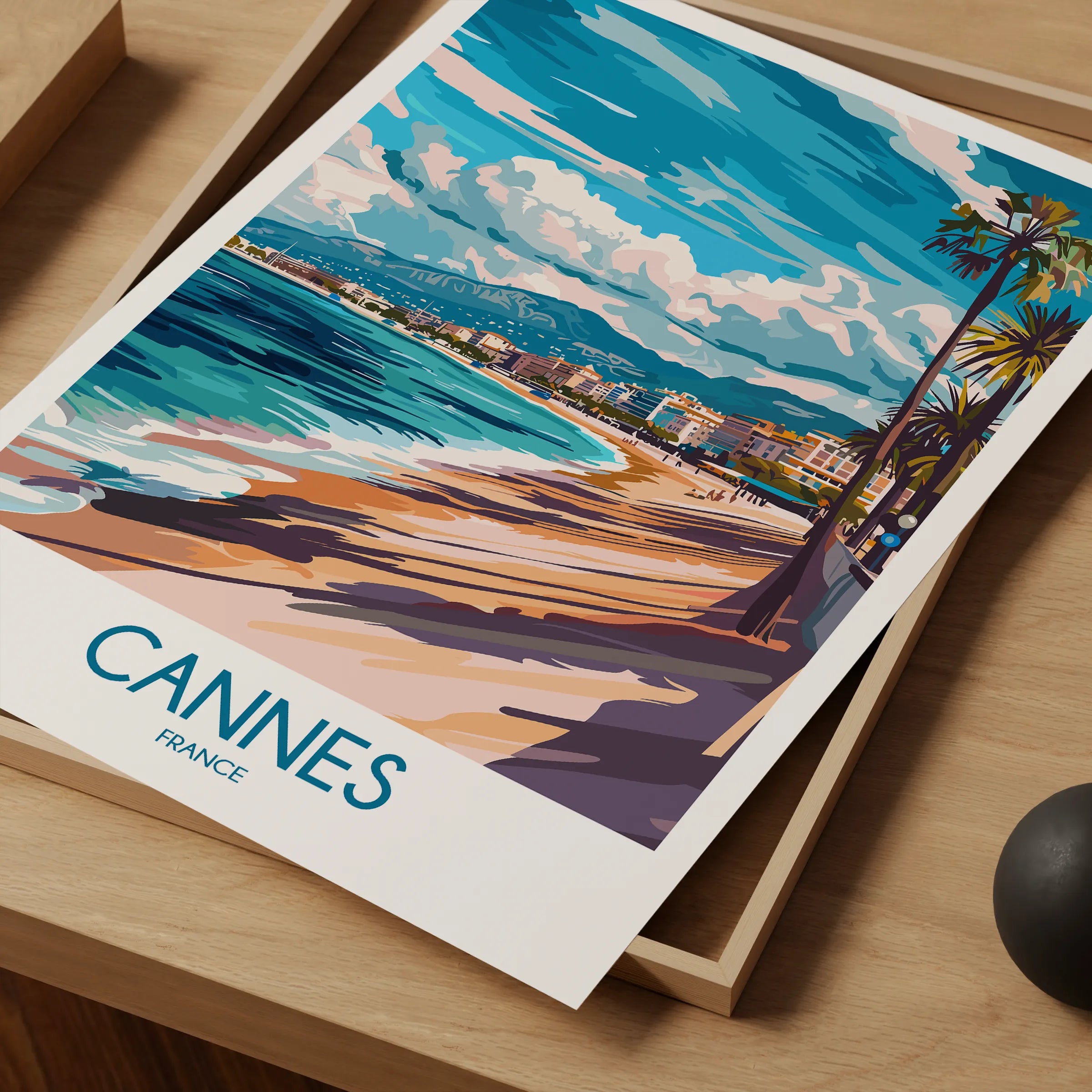 Cannes Modern Travel Poster
