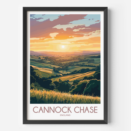Cannock Chase Scenic Landscape Art