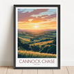Cannock Chase Vintage Style Print