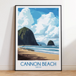 Cannon Beach Modern Travel Poster