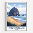 Cannon Beach Modern Travel Poster