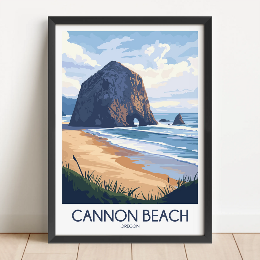 Cannon Beach Scenic Landscape Art