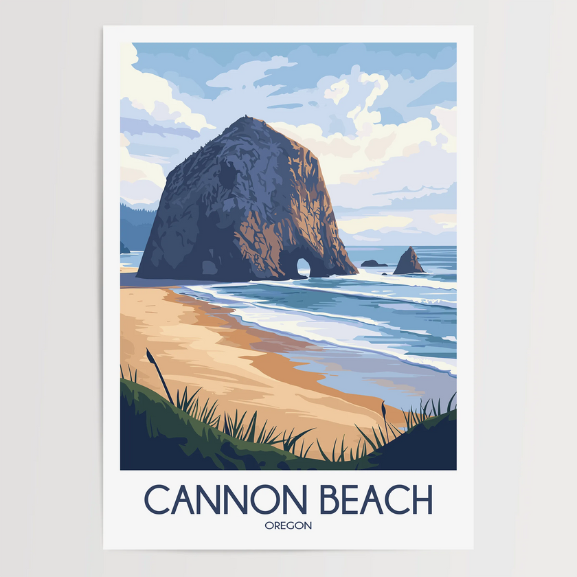 Cannon Beach Souvenir Poster Print