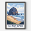 Cannon Beach Vintage Style Print
