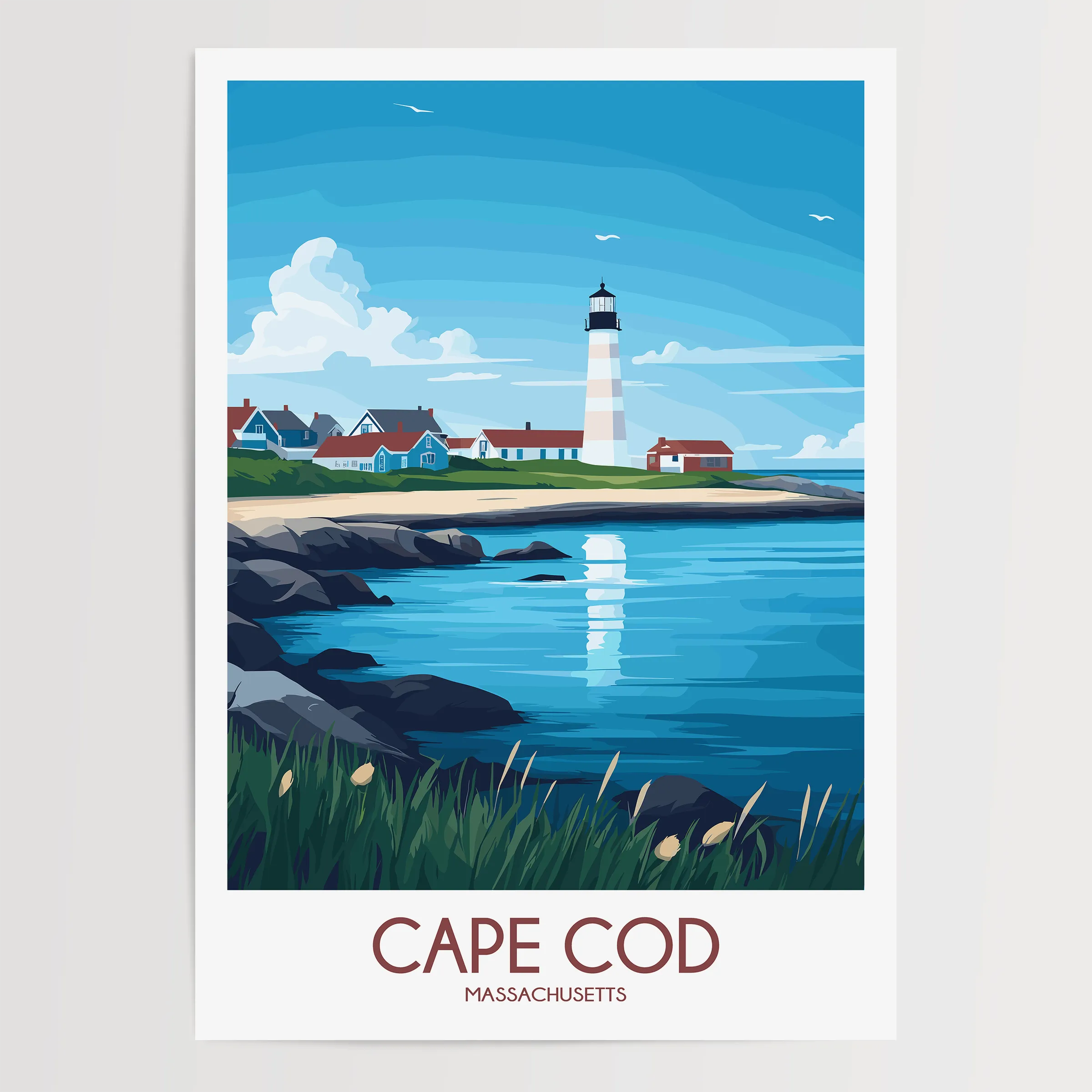 Cape Cod Destination Art Gift