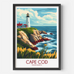 Cape Cod Vintage Style Print