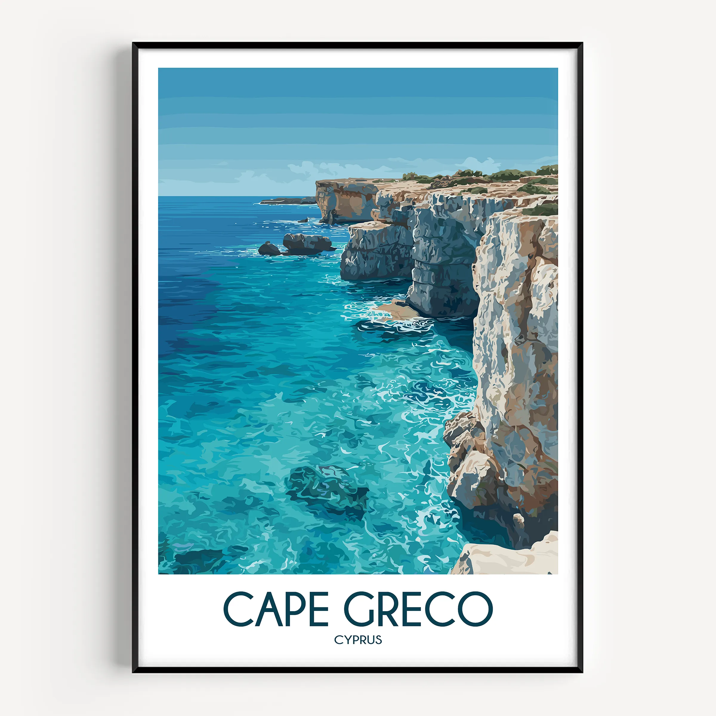 Cape Greco Destination Art Gift