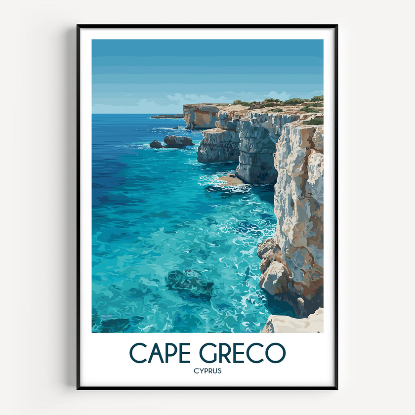 Cape Greco Destination Art Gift