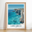 Cape Greco Vintage Style Print