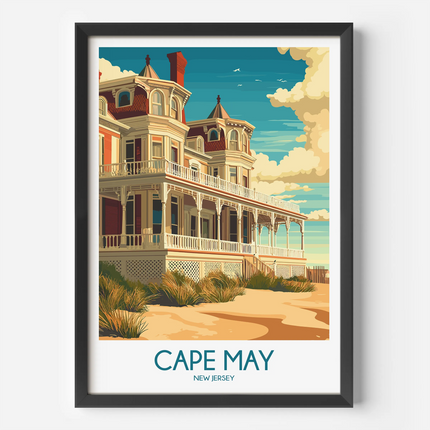 Cape May Modern Travel Poster