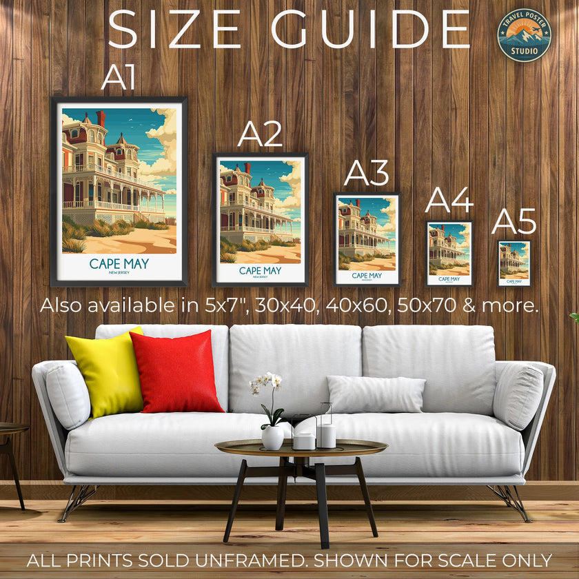 Cape May Souvenir Poster Print