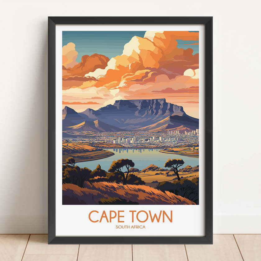 Cape Town Destination Art Gift