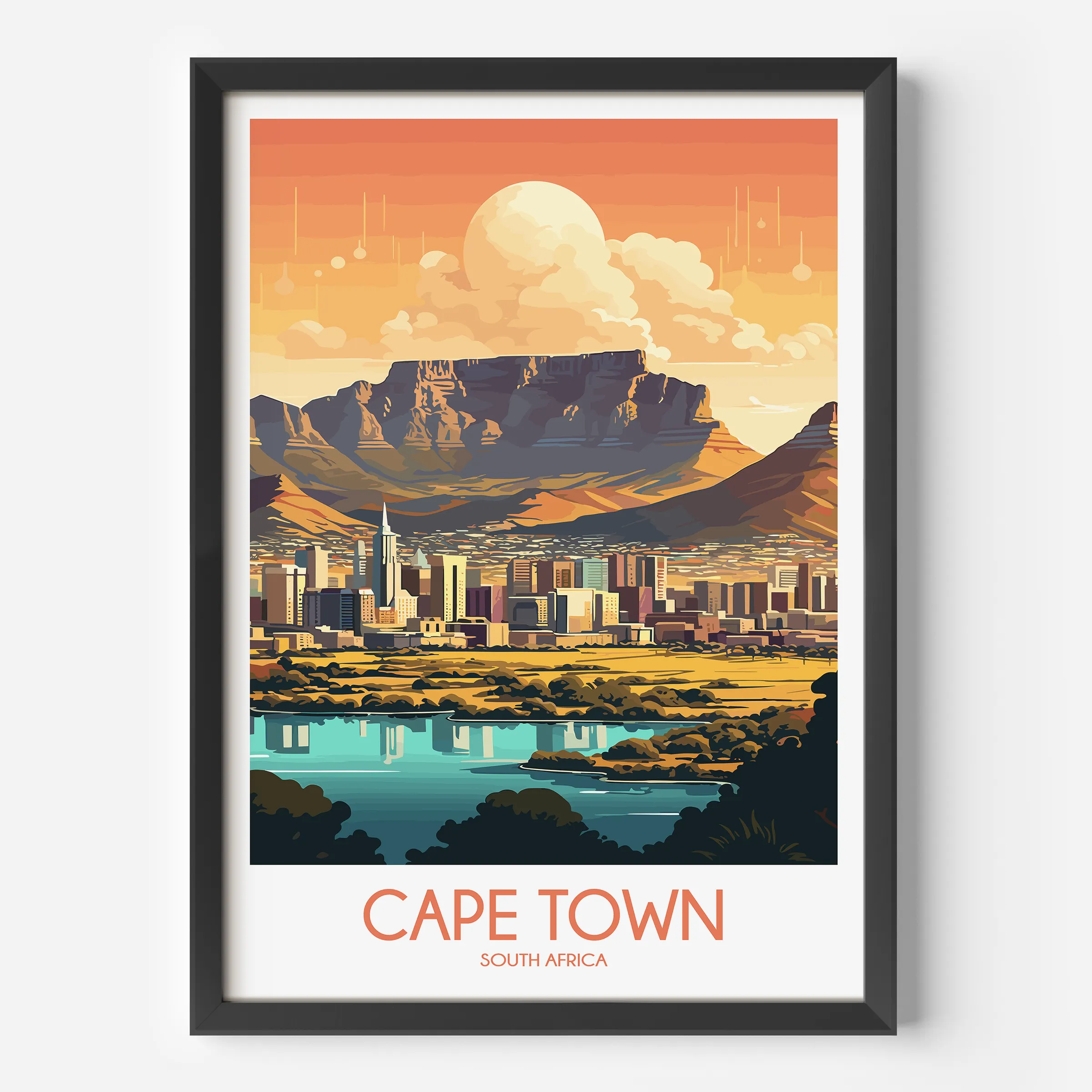 Cape Town Minimalist Wall Art