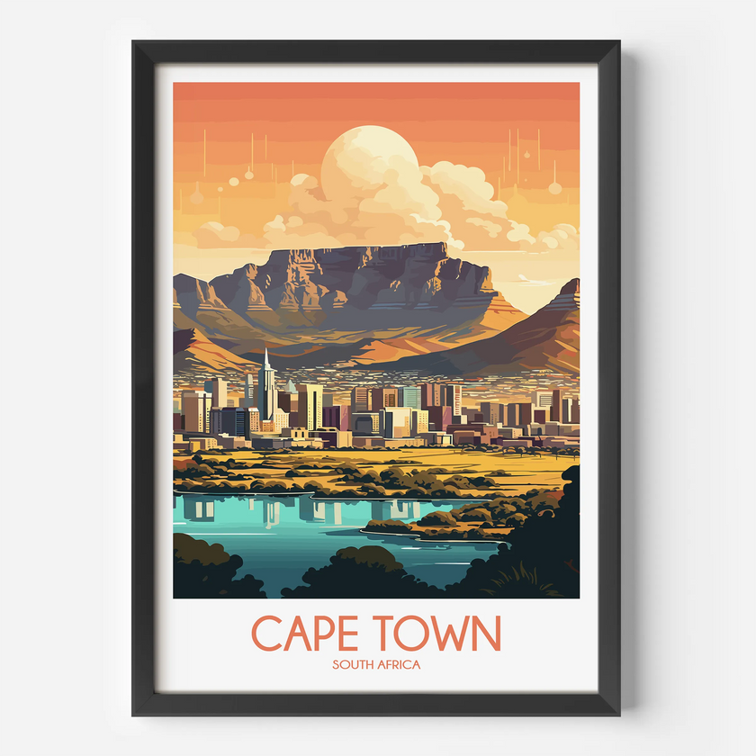 Cape Town Minimalist Wall Art