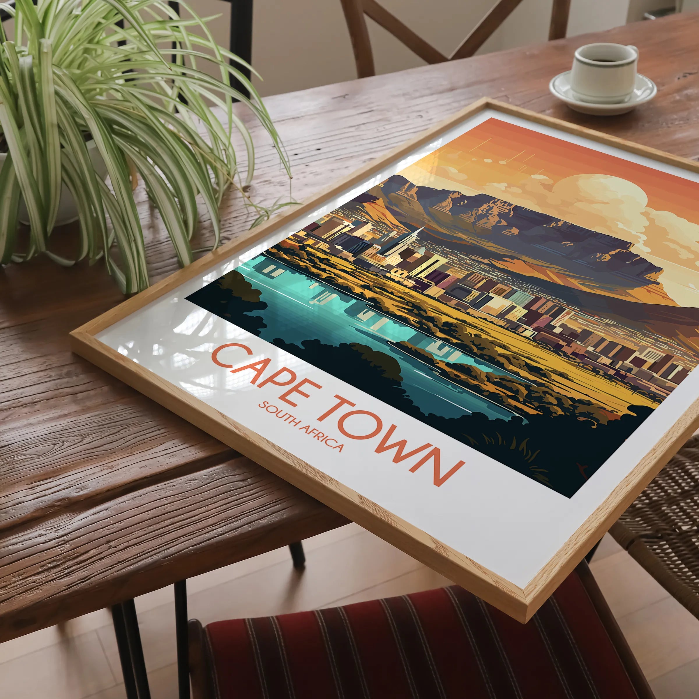 Cape Town Modern Travel Poster