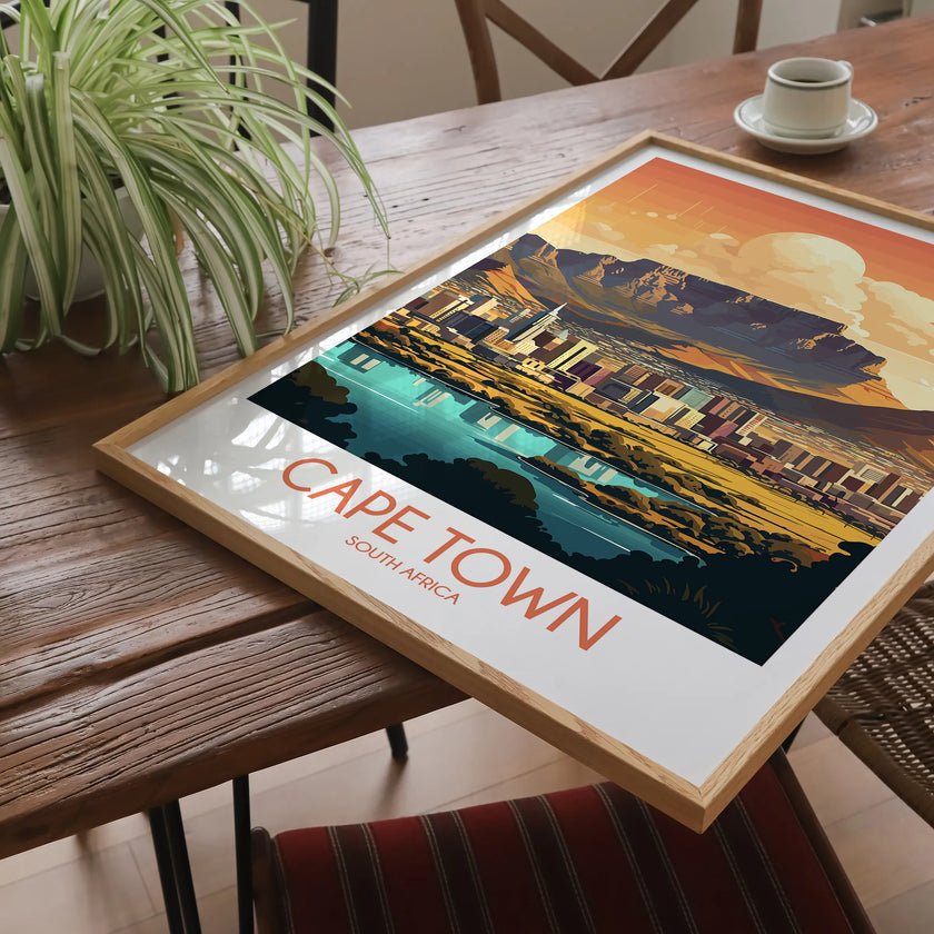 Cape Town Modern Travel Poster
