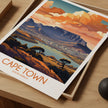 Cape Town Retro Travel Illustration