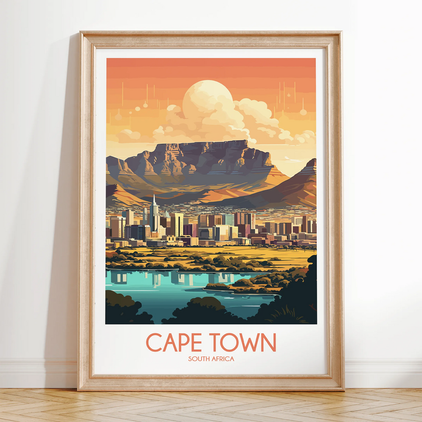 Cape Town Souvenir Poster Print