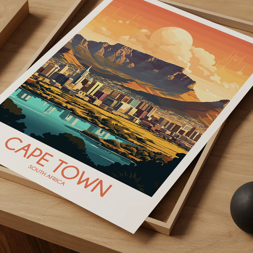 Cape Town Vintage Style Print