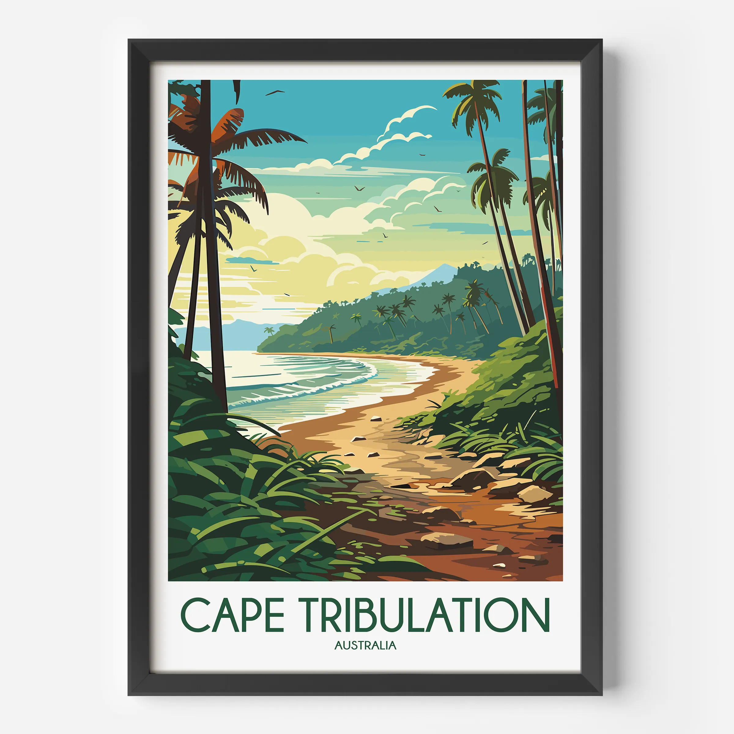 Cape Tribulation Minimalist Wall Art