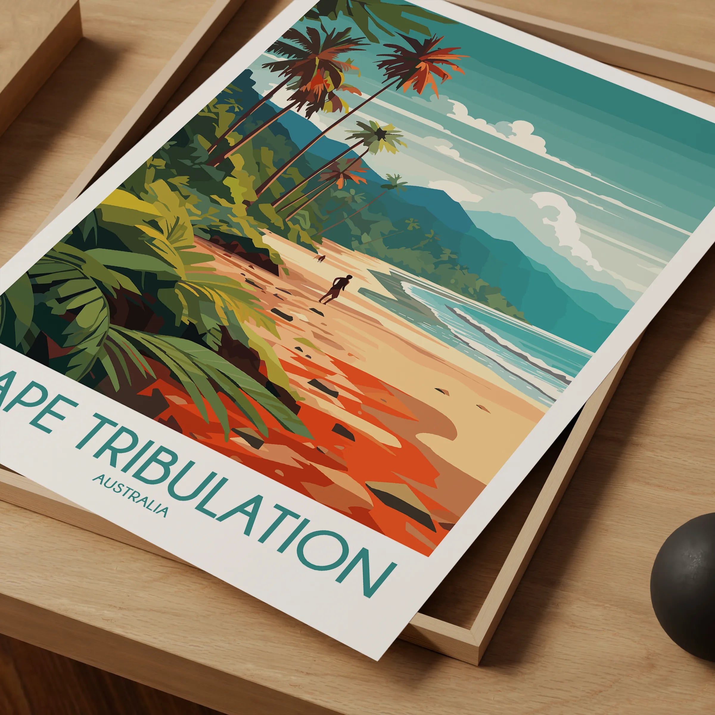 Cape Tribulation Retro Travel Illustration